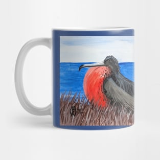 Magnificent frigatebird on the coast Mug